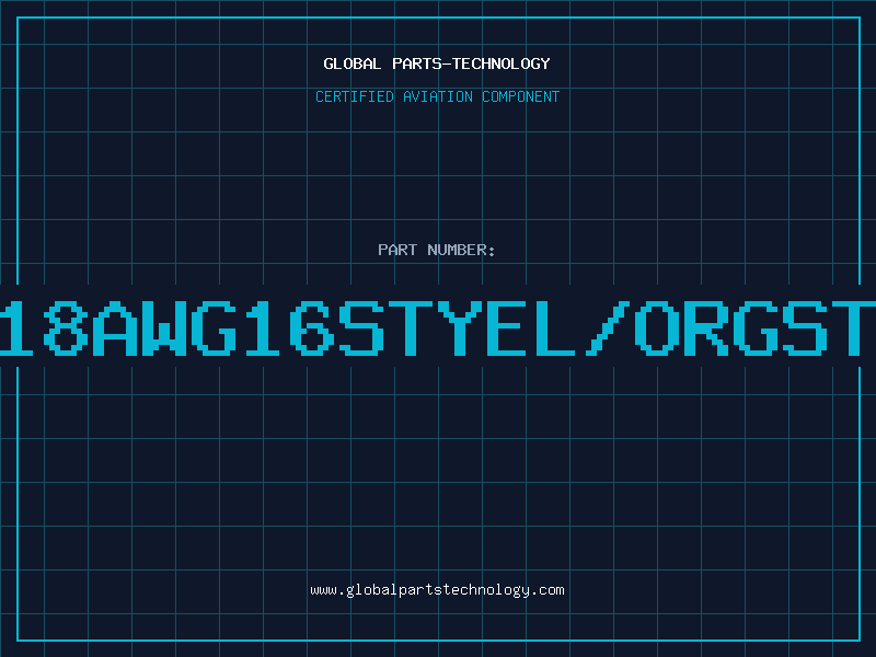Aviation Part 317318AWG16STYEL/ORGSTRIPE