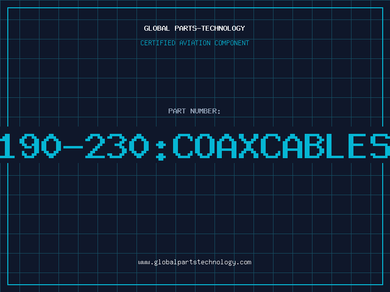 Aviation Part 3190-230:COAXCABLEST