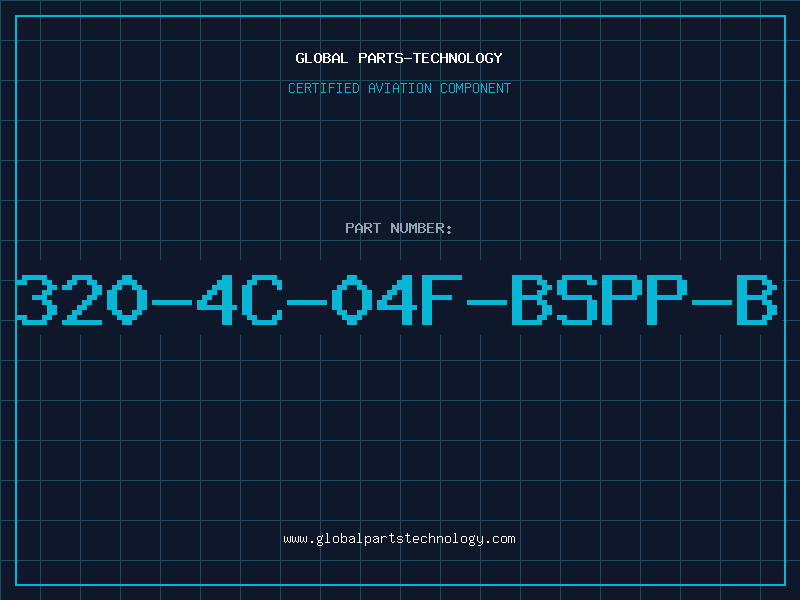 Aviation Part 320-4C-04F-BSPP-B