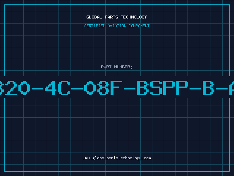 Aviation Part 320-4C-08F-BSPP-B-A