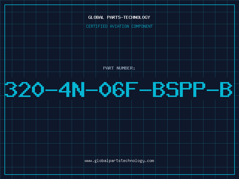 Aviation Part 320-4N-06F-BSPP-B