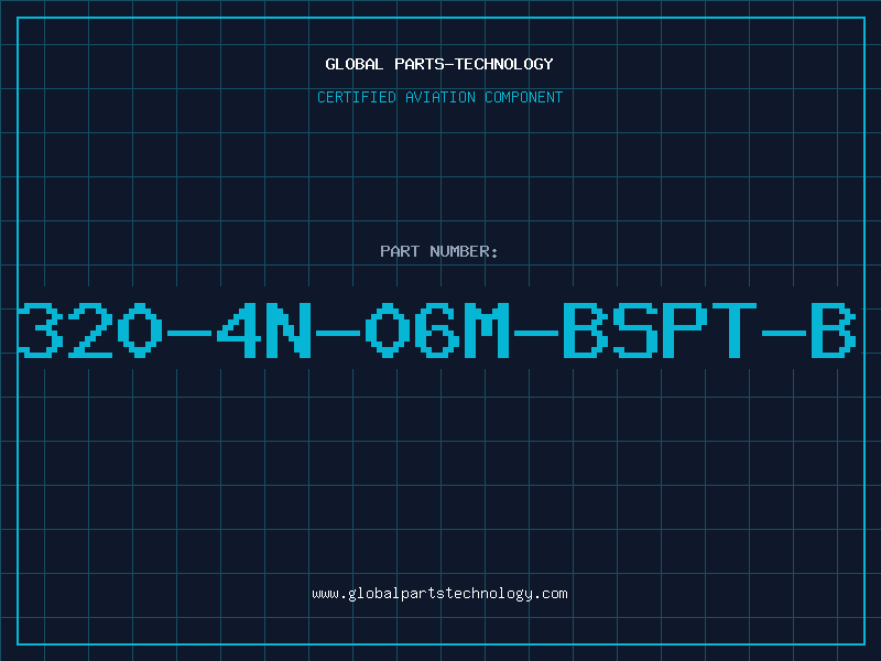 Aviation Part 320-4N-06M-BSPT-B