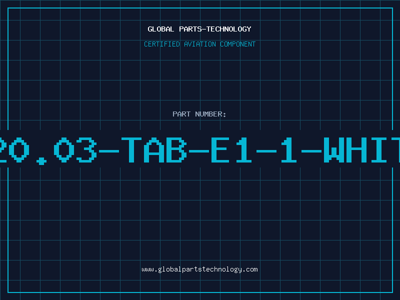 Aviation Part 320.03-TAB-E1-1-WHITE