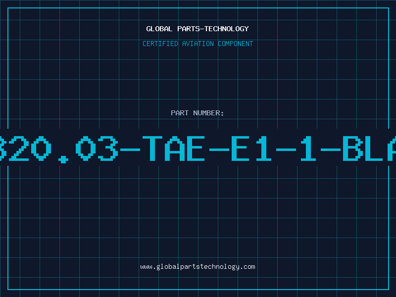 Aviation Part 320.03-TAE-E1-1-BLA