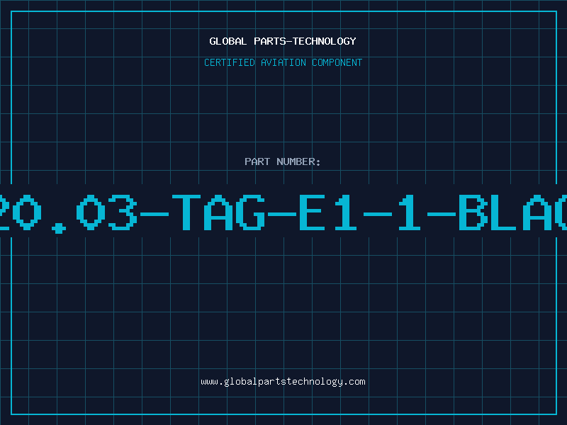Aviation Part 320.03-TAG-E1-1-BLACK