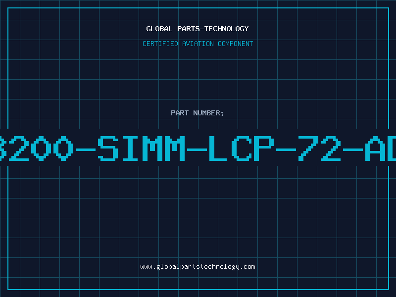 Aviation Part 3200-SIMM-LCP-72-AD