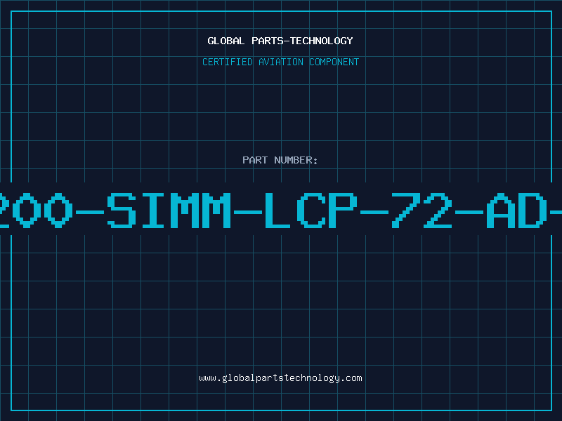 Aviation Part 3200-SIMM-LCP-72-AD-T