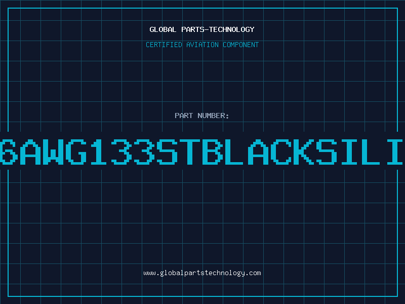 Aviation Part 32136AWG133STBLACKSILICONE
