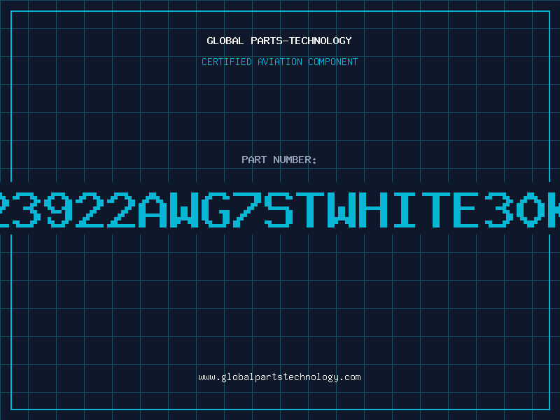 Aviation Part 323922AWG7STWHITE30KV