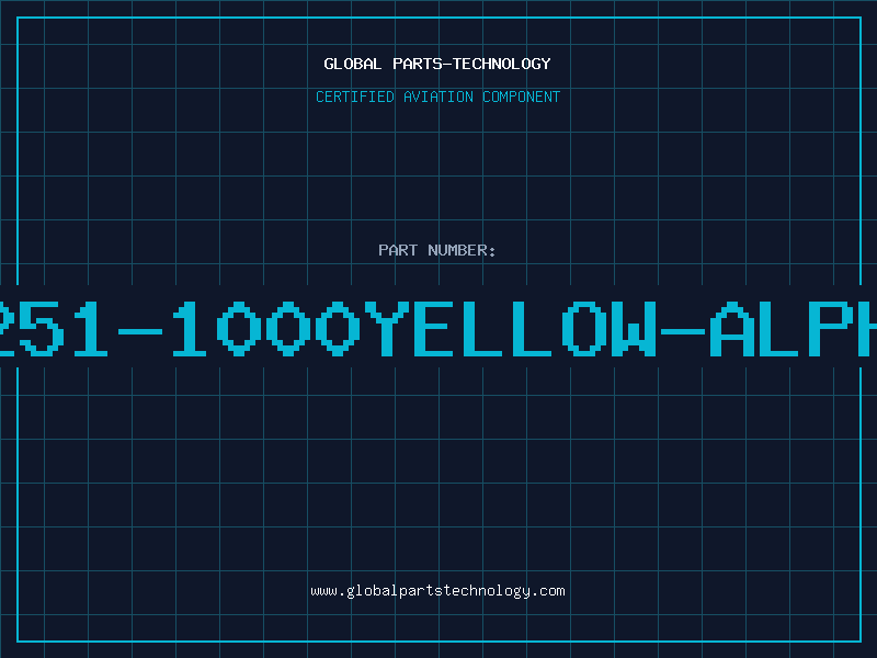 Aviation Part 3251-1000YELLOW-ALPHA