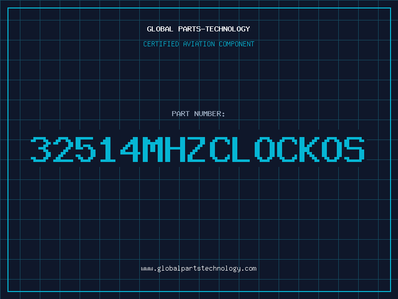 Aviation Part 32514MHZCLOCKOS