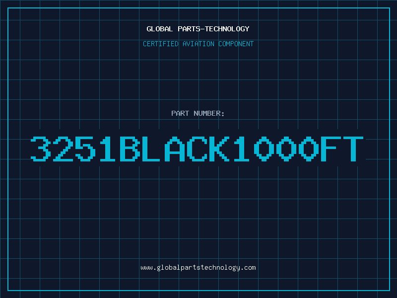 Aviation Part 3251BLACK1000FT