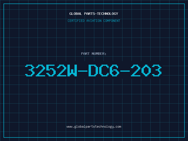Aviation Part 3252W-DC6-203