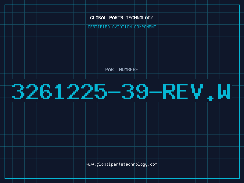 Aviation Part 3261225-39-REV.W