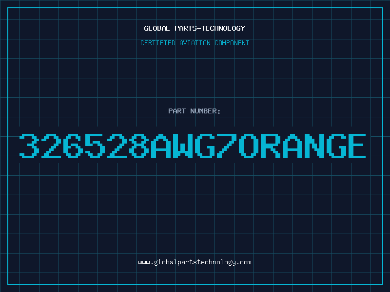 Aviation Part 326528AWG7ORANGE