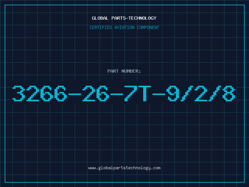 Aviation Part 3266-26-7T-9/2/8