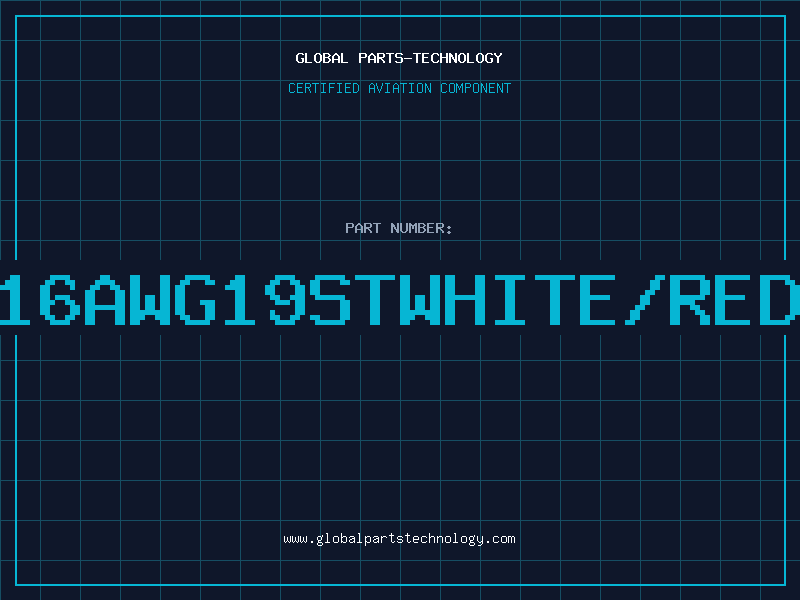 Aviation Part 326616AWG19STWHITE/REDSTRP