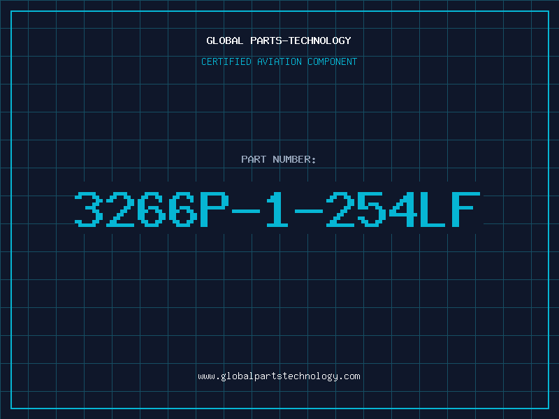 Aviation Part 3266P-1-254LF