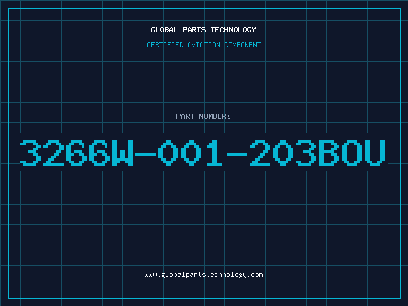 Aviation Part 3266W-001-203BOU