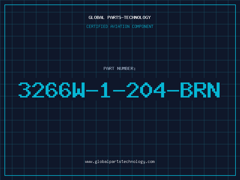 Aviation Part 3266W-1-204-BRN