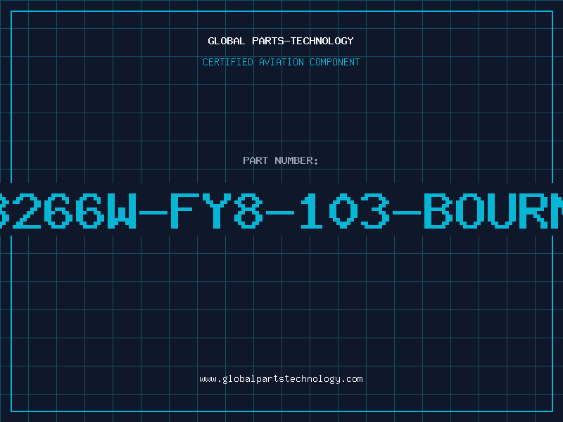 Aviation Part 3266W-FY8-103-BOURN