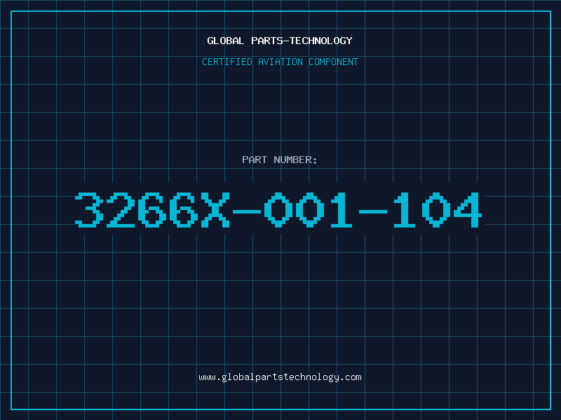 Aviation Part 3266X-001-104