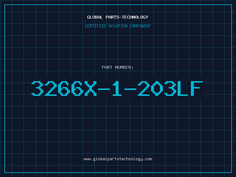 Aviation Part 3266X-1-203LF