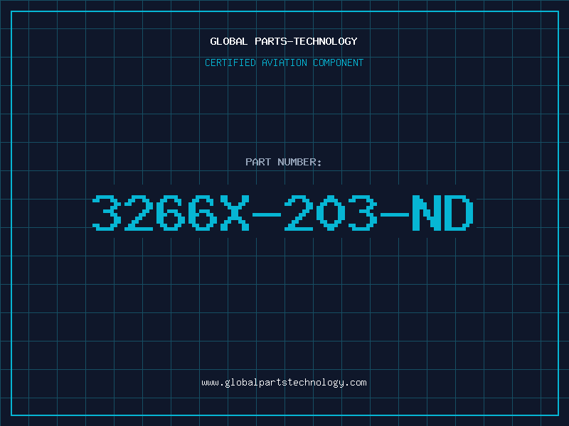 Aviation Part 3266X-203-ND
