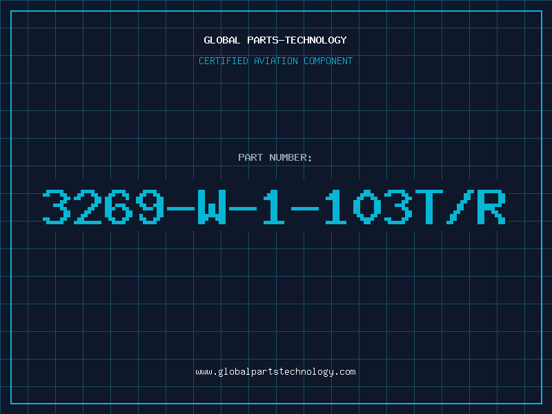 Aviation Part 3269-W-1-103T/R
