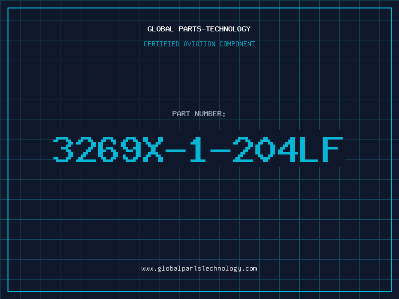 Aviation Part 3269X-1-204LF