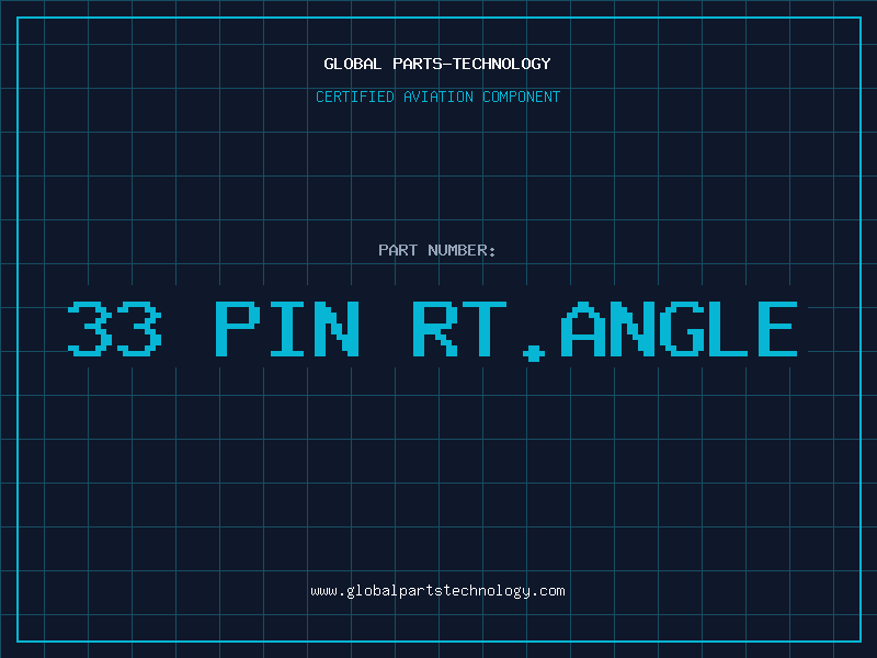 Aviation Part 33 PIN RT.ANGLE