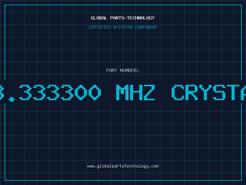 Aviation Part 33.333300 MHZ CRYSTAL