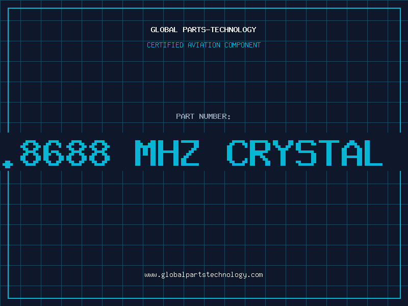 Aviation Part 33.8688 MHZ CRYSTAL (S