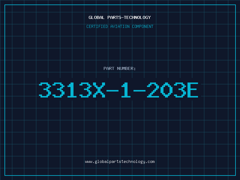 Aviation Part 3313X-1-203E