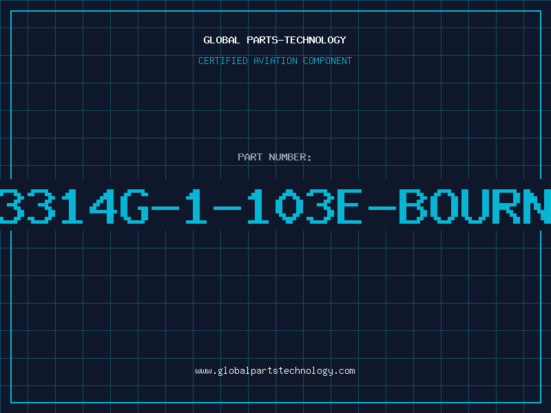 Aviation Part 3314G-1-103E-BOURN