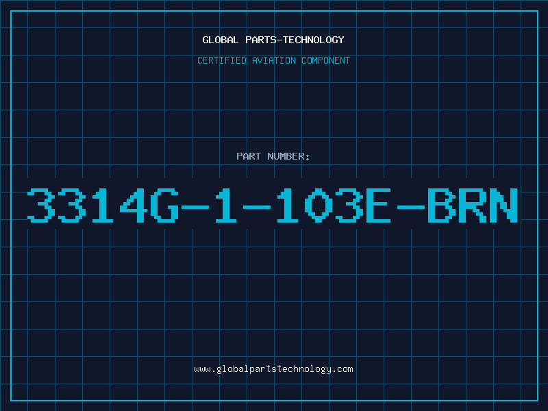 Aviation Part 3314G-1-103E-BRN
