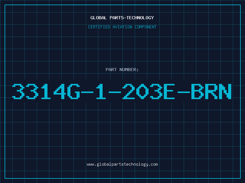 Aviation Part 3314G-1-203E-BRN
