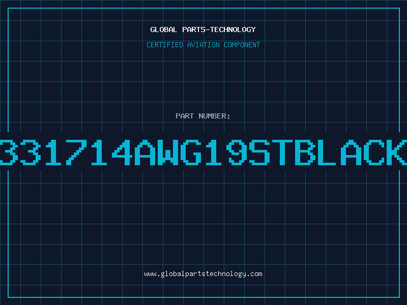 Aviation Part 331714AWG19STBLACK