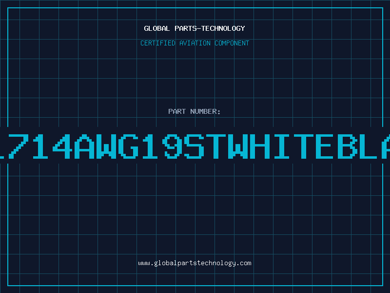 Aviation Part 331714AWG19STWHITEBLACK