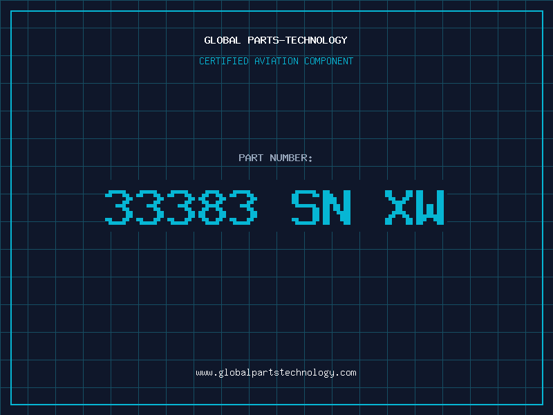 Aviation Part 33383 SN XW