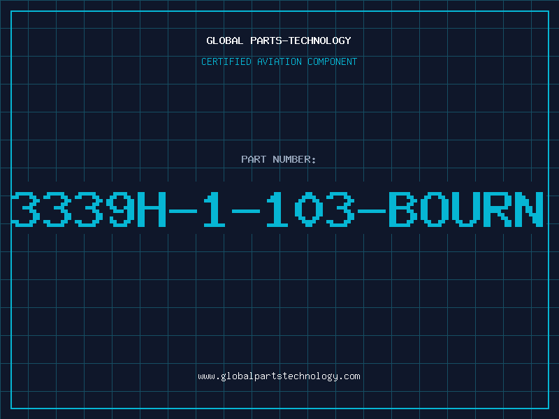 Aviation Part 3339H-1-103-BOURN