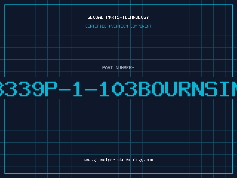 Aviation Part 3339P-1-103BOURNSIN