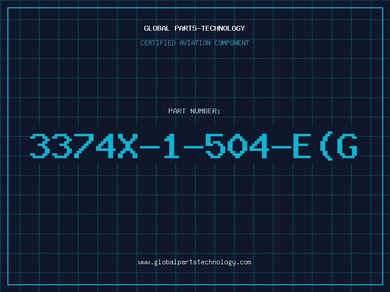 Aviation Part 3374X-1-504-E(G