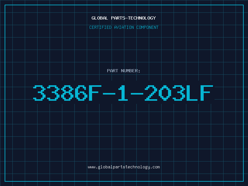 Aviation Part 3386F-1-203LF