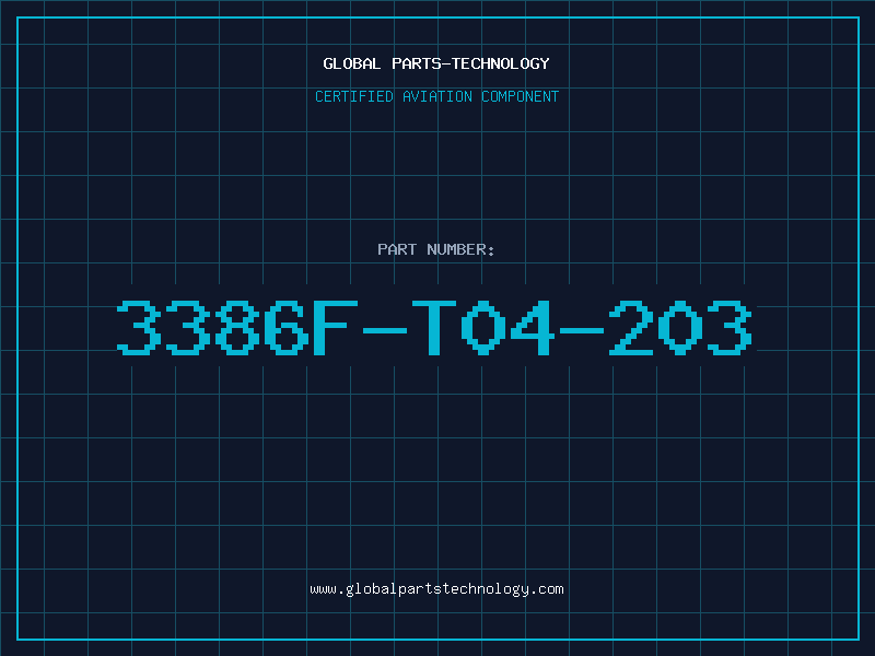 Aviation Part 3386F-T04-203