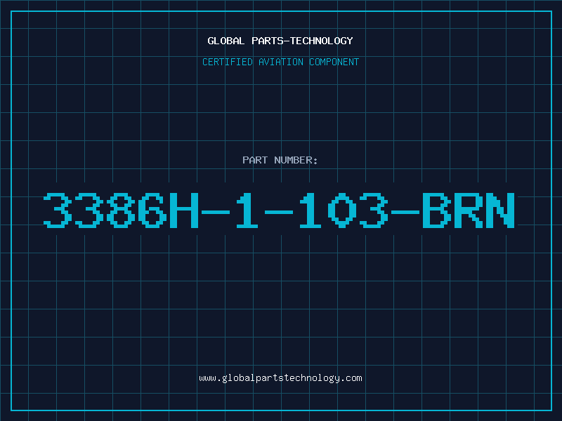 Aviation Part 3386H-1-103-BRN