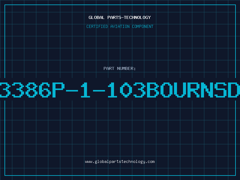 Aviation Part 3386P-1-103BOURNSD