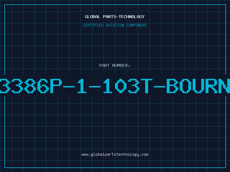 Aviation Part 3386P-1-103T-BOURN