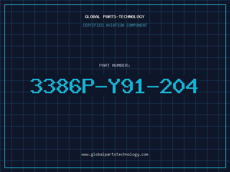 Aviation Part 3386P-Y91-204