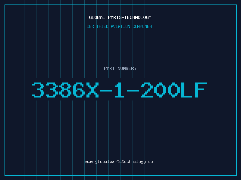 Aviation Part 3386X-1-200LF